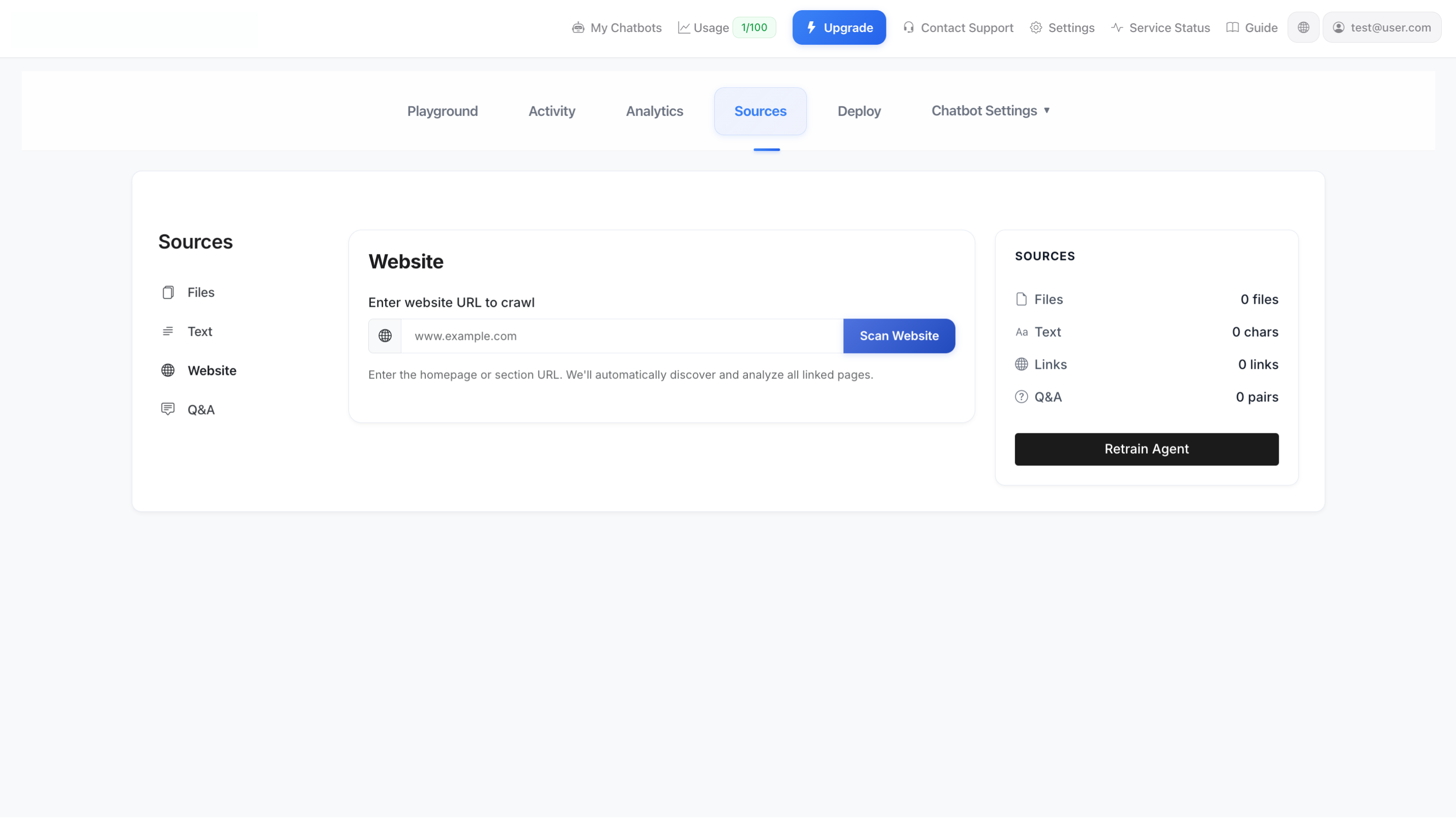 Gennemsøgning af hjemmesider